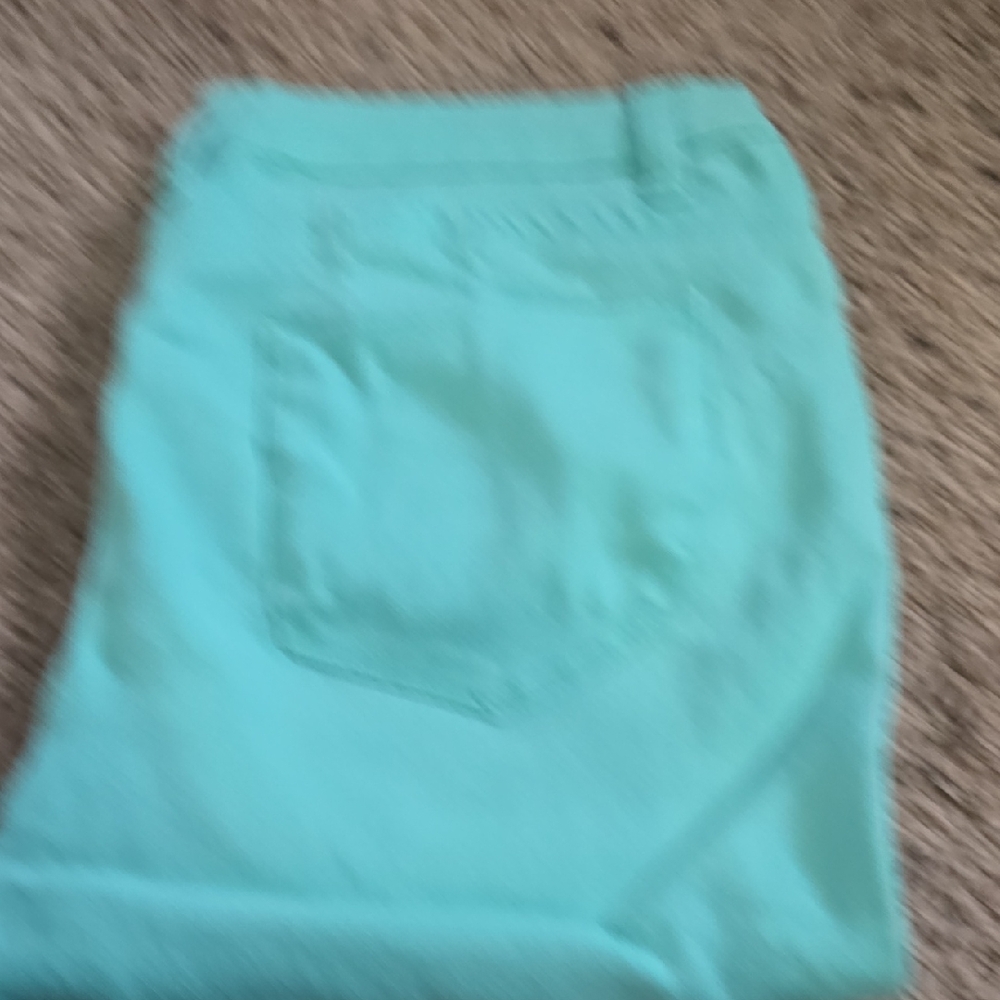 Hybrid & Company Turquoise Capris